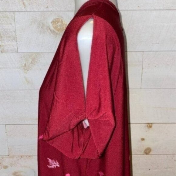 NWOT Woman Within Floral V-Neck Dress - Size 14/16 (Medium) - Picture 8 of 9